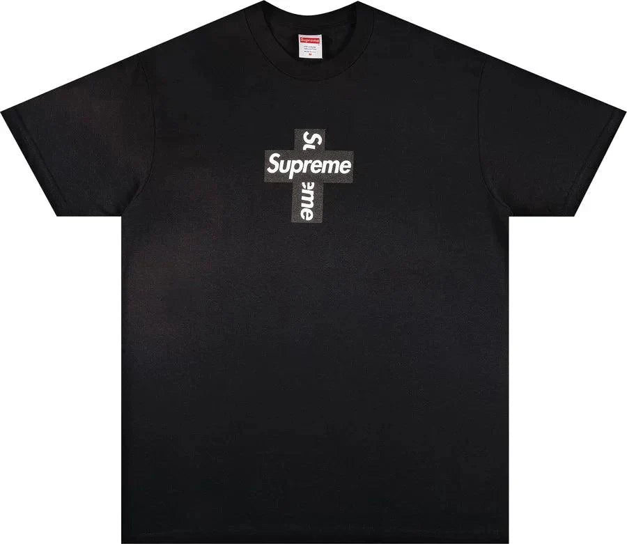 Buy Supreme Cross Box Logo Tee Black at Dawntown