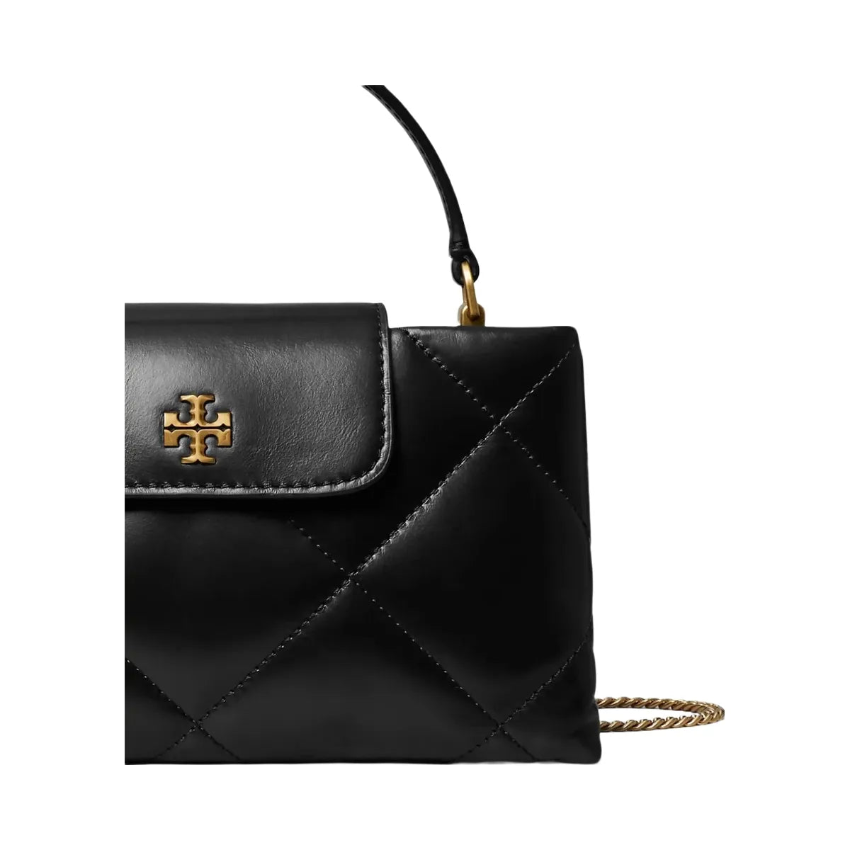 Tory Burch Kira Diamond Quilt Top-Handle Bag Black