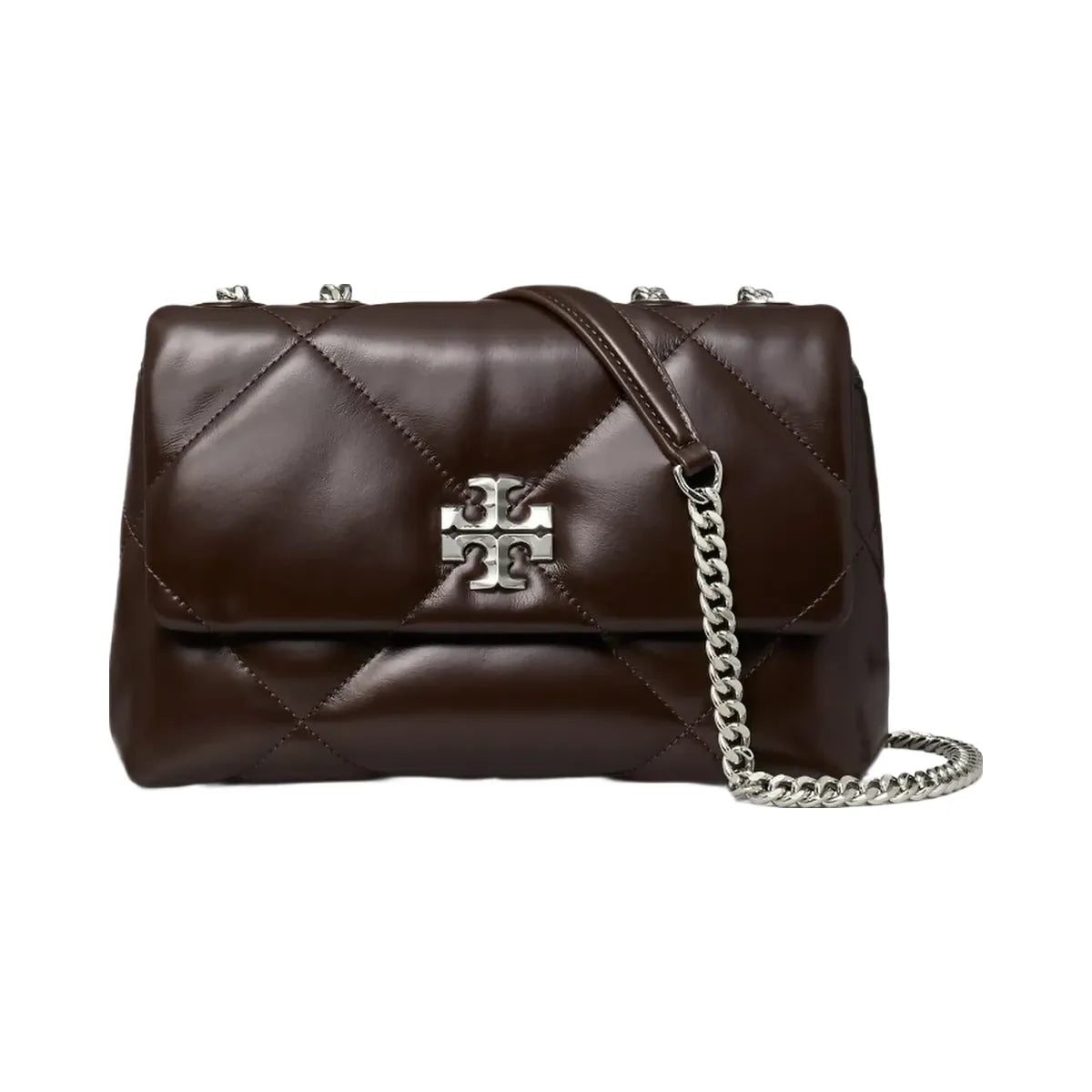 Tory Burch Small Kira Diamond Quilt Shoulder Bag Cocoa