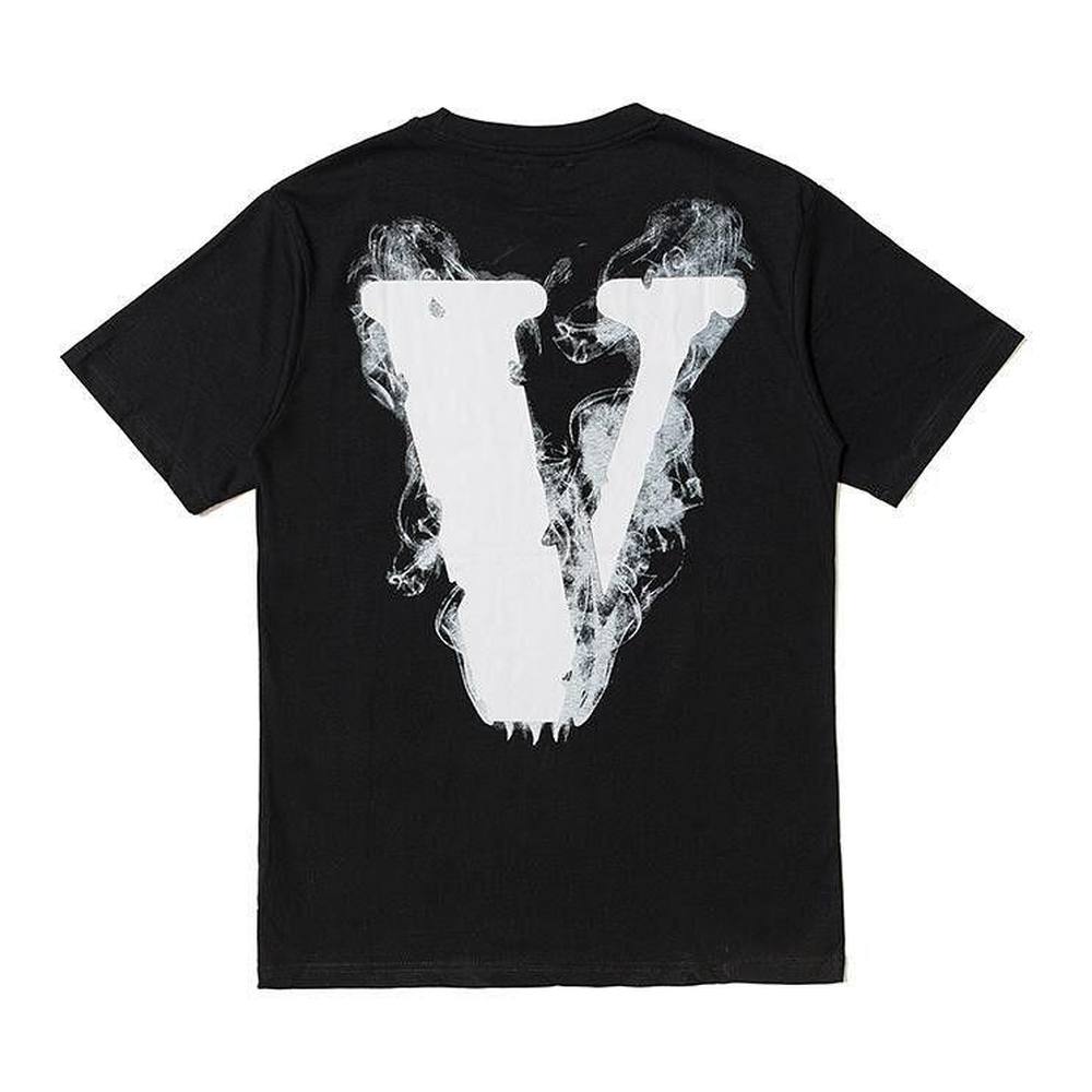 Vlone Pop Smoke Angel Tshirt Black - dawntown