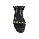 Valentino Rockstud Flatform Sandal In Calfskin 45mm Black