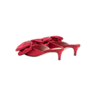 Valentino Yolande Satin Mule 45mm Red