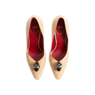 Valentino Panthea Goatskin Pumps 105mm Desert Beige