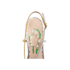 Valentino Bowow Slingback Pumps In Moirè Fabric 45mm Silver