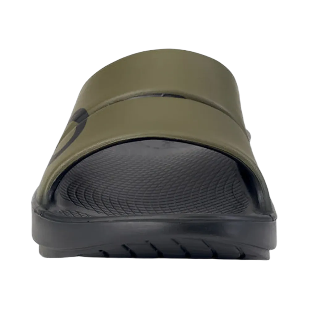Oofos OOahh Sport Slide Sandal Tactical Green