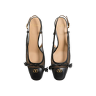 Valentino Valet Du Roi Slingback Pump In Mesh And Kidskin 60mm Black