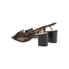 Valentino Valet Du Roi Slingback Pump In Mesh And Kidskin 60mm Black