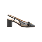 Valentino Valet Du Roi Slingback Pump In Mesh And Kidskin 60mm Black