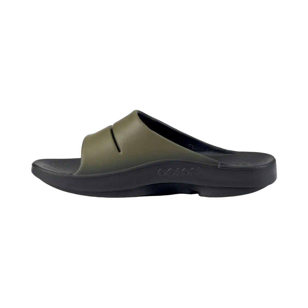 Oofos OOahh Sport Slide Sandal Tactical Green