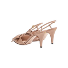 Valentino Bowow Slingback Pumps In Kidskin 85mm Rose Cannelle