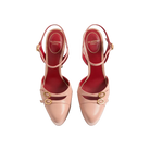 Valentino Crasher Platform Pumps In Kidskin 145mm Pink