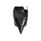 Valentino VLogo Signature Calfskin Slingback Pump 80mm Black