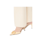 Valentino VLogo Signature Slingback Pumps In Printed Calfskin 80mm Butter