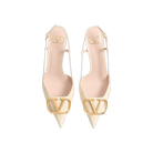 Valentino VLogo Signature Slingback Pumps In Printed Calfskin 80mm Butter