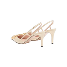 Valentino VLogo Signature Slingback Pumps In Printed Calfskin 80mm Butter