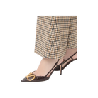 Valentino VLogo Signature Slingback Pumps In Printed Calfskin 80mm Oak Brown