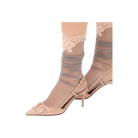 Valentino VLogo Signature Patent Leather Slingback Pump 80mm Rose Cannelle