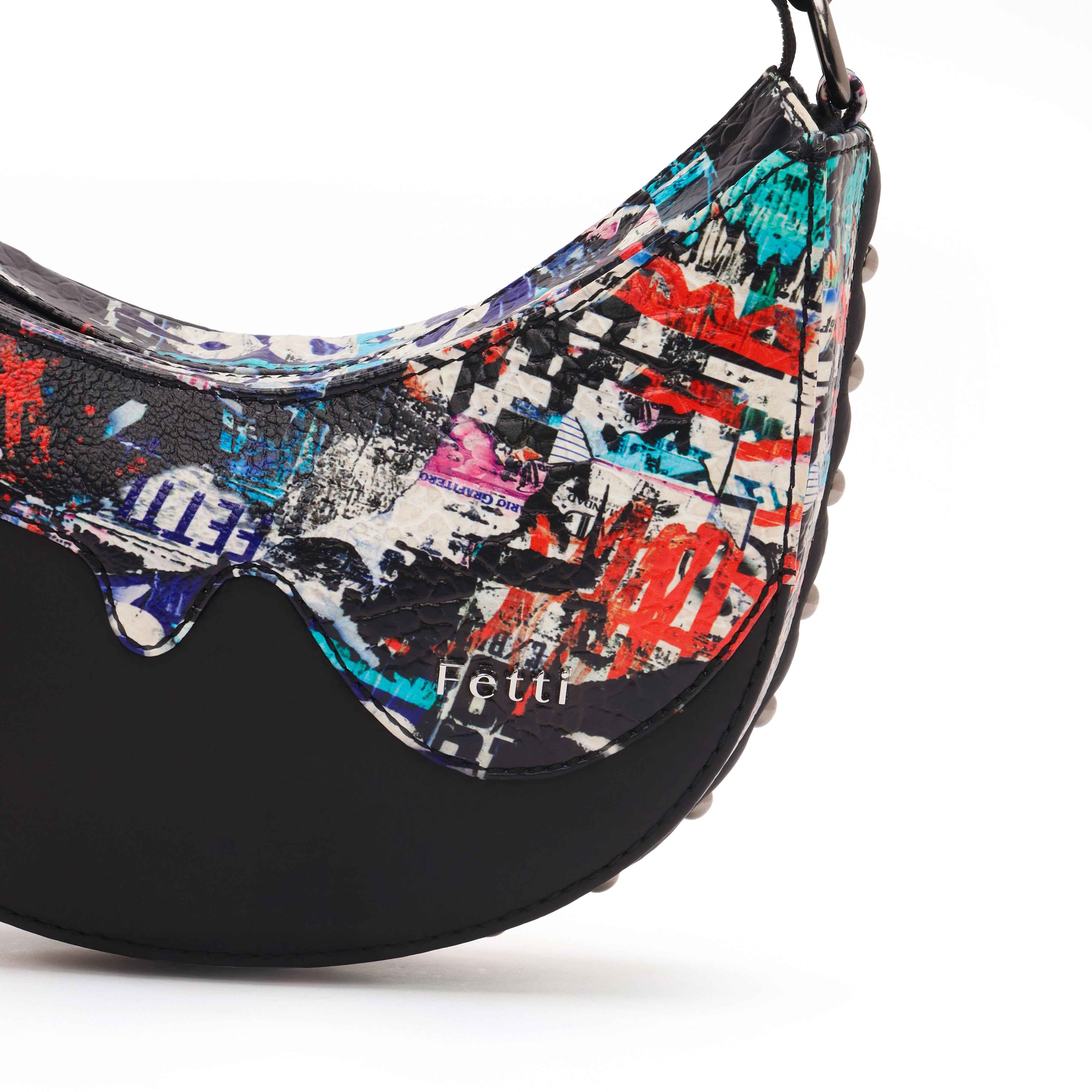 Graffld Street Half Moon Bag - Black