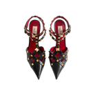 Valentino Studdy Kidskin Pumps 100mm Black