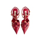Valentino Studdy Kidskin Pumps 100mm Red
