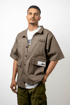 Workwear Brown Shirt - dawntown