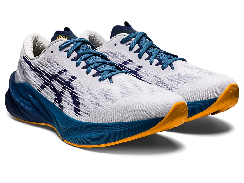 Asics Novablast 3 White/Deep Ocean
