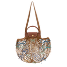 Longchamp Le Pliage Collection L Mesh bag Tobacco