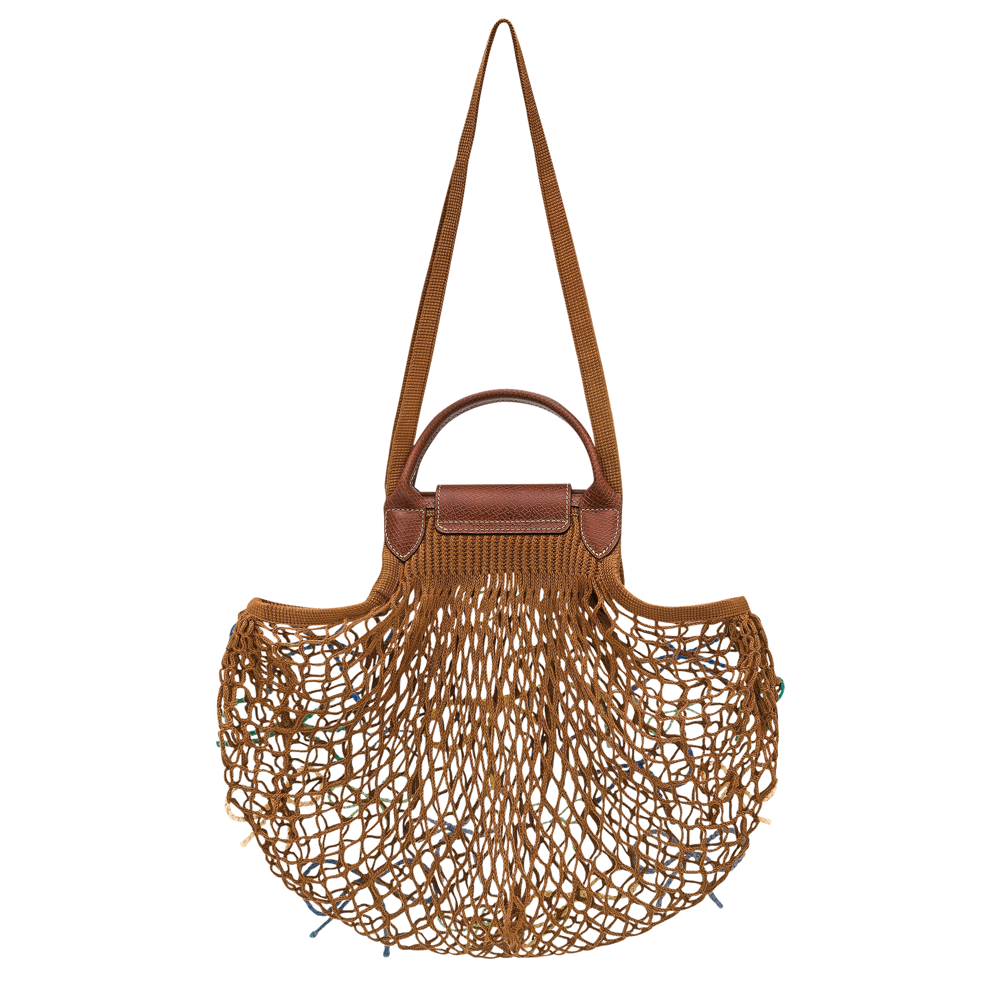 Longchamp Le Pliage Collection L Mesh bag Tobacco