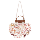 Longchamp Le Pliage Collection L Mesh bag Ecru