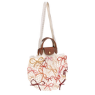 Longchamp Le Pliage Collection L Mesh bag Ecru