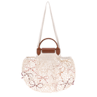Longchamp Le Pliage Collection L Mesh bag Ecru