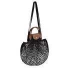 Longchamp Le Pliage Filet L Mesh bag Black