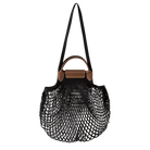 Longchamp Le Pliage Filet L Mesh bag Black
