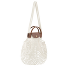 Longchamp Le Pliage Filet L Mesh bag Ecru