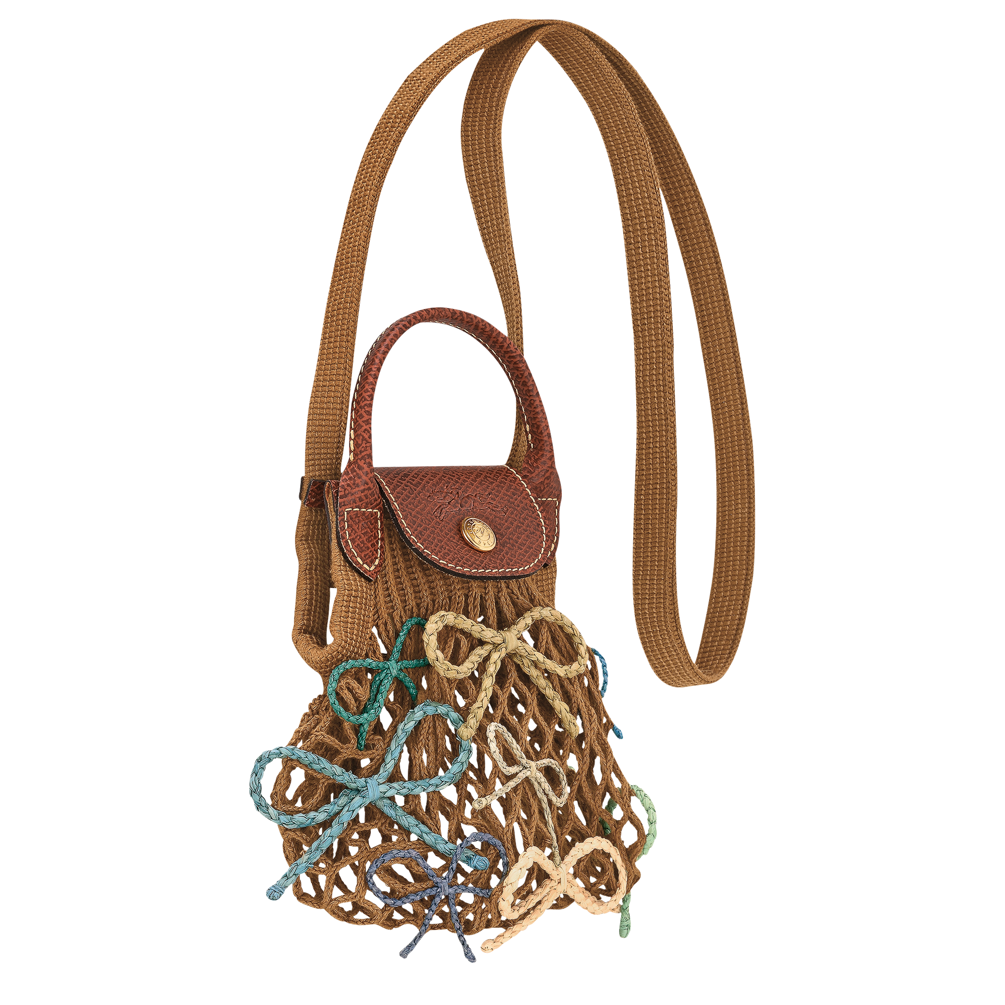 Longchamp Le Pliage Collection XS Mesh bag Tobacco