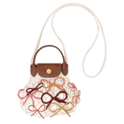 Longchamp Le Pliage Collection XS Mesh bag Ecru