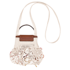 Longchamp Le Pliage Collection XS Mesh bag Ecru
