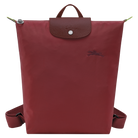 Longchamp Le Pliage Green M Backpack Pomegranate