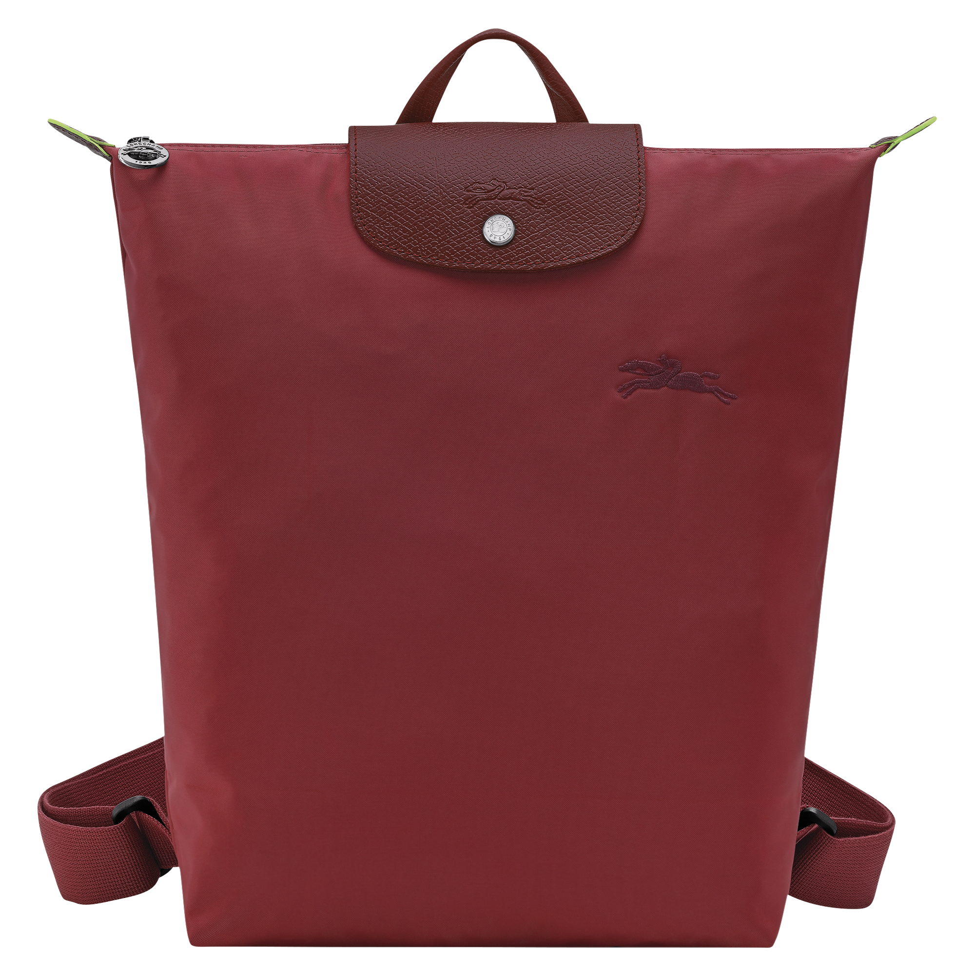 Longchamp Le Pliage Green M Backpack Pomegranate