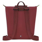 Longchamp Le Pliage Green M Backpack Pomegranate