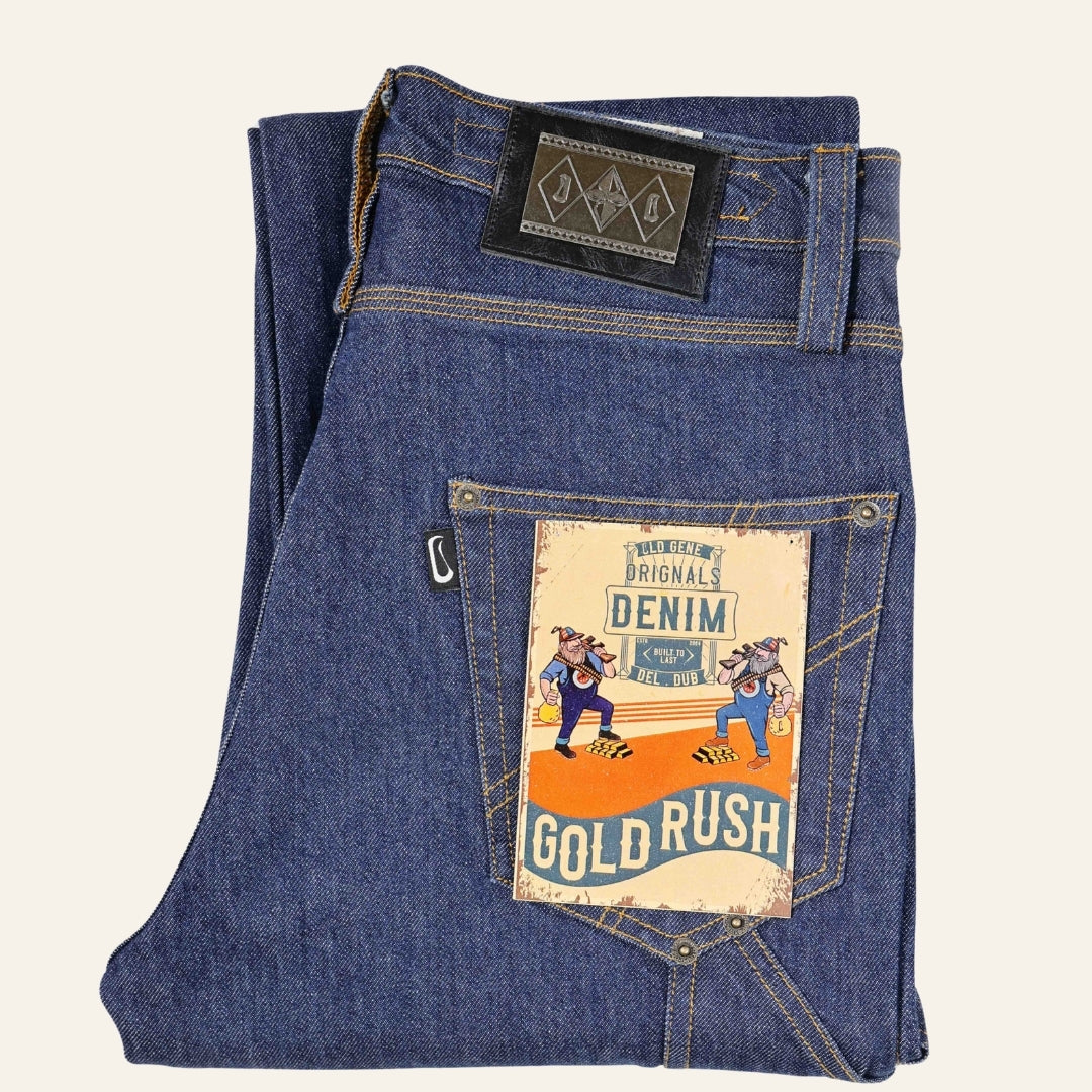 Men's Indigo Jeans - Gold Rush