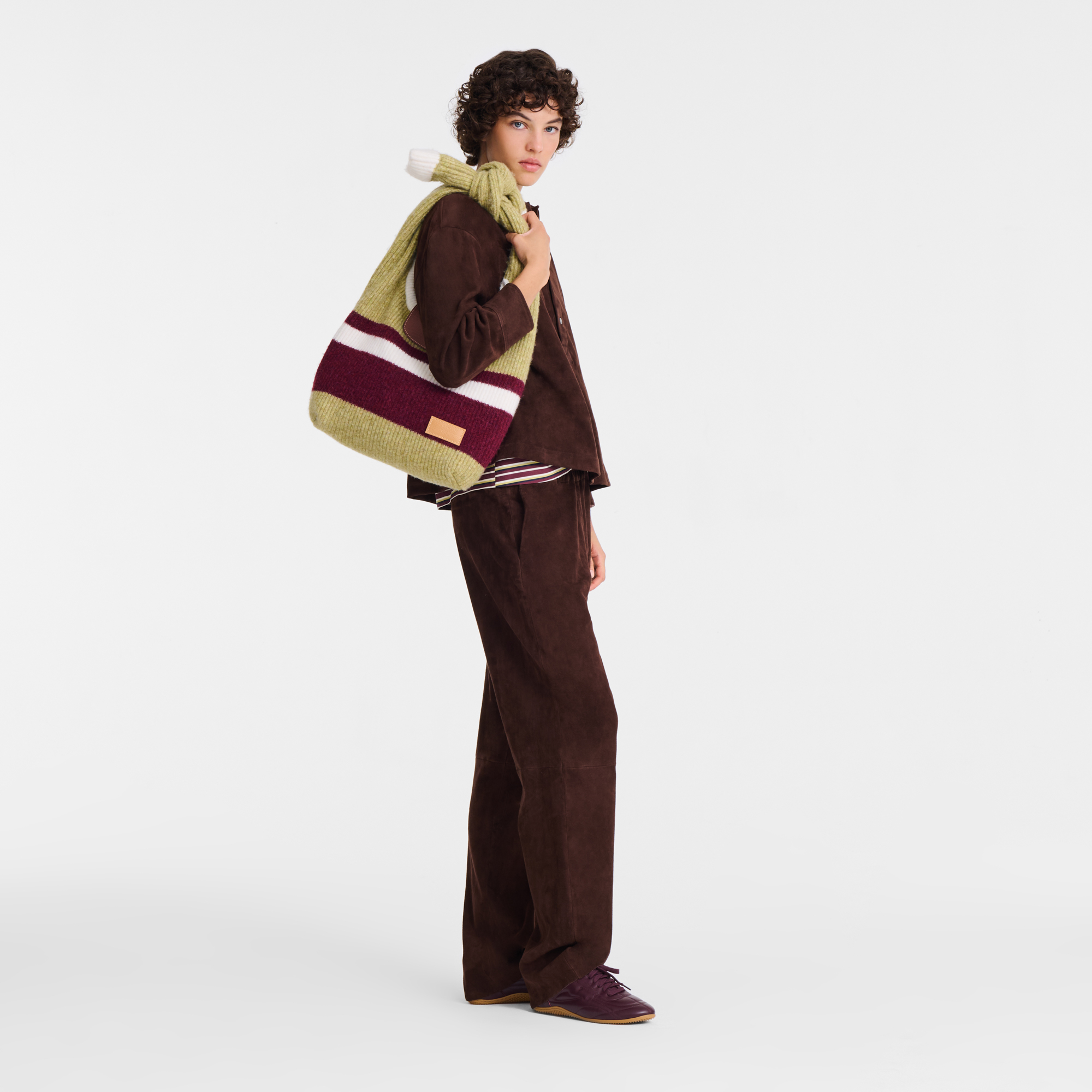 Longchamp Le Pliage Collection Shoulder bag Pistachio/Burgundy