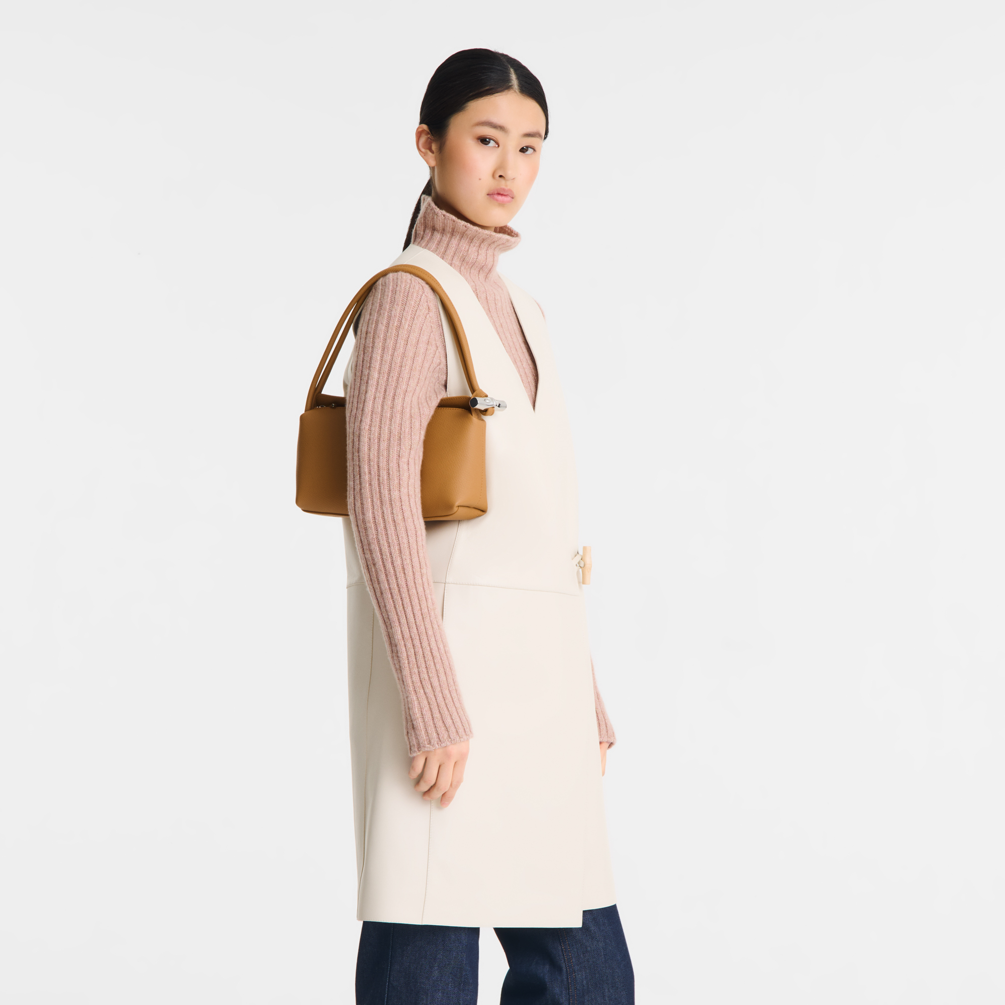Longchamp Le Roseau M Shoulder bag Walnut
