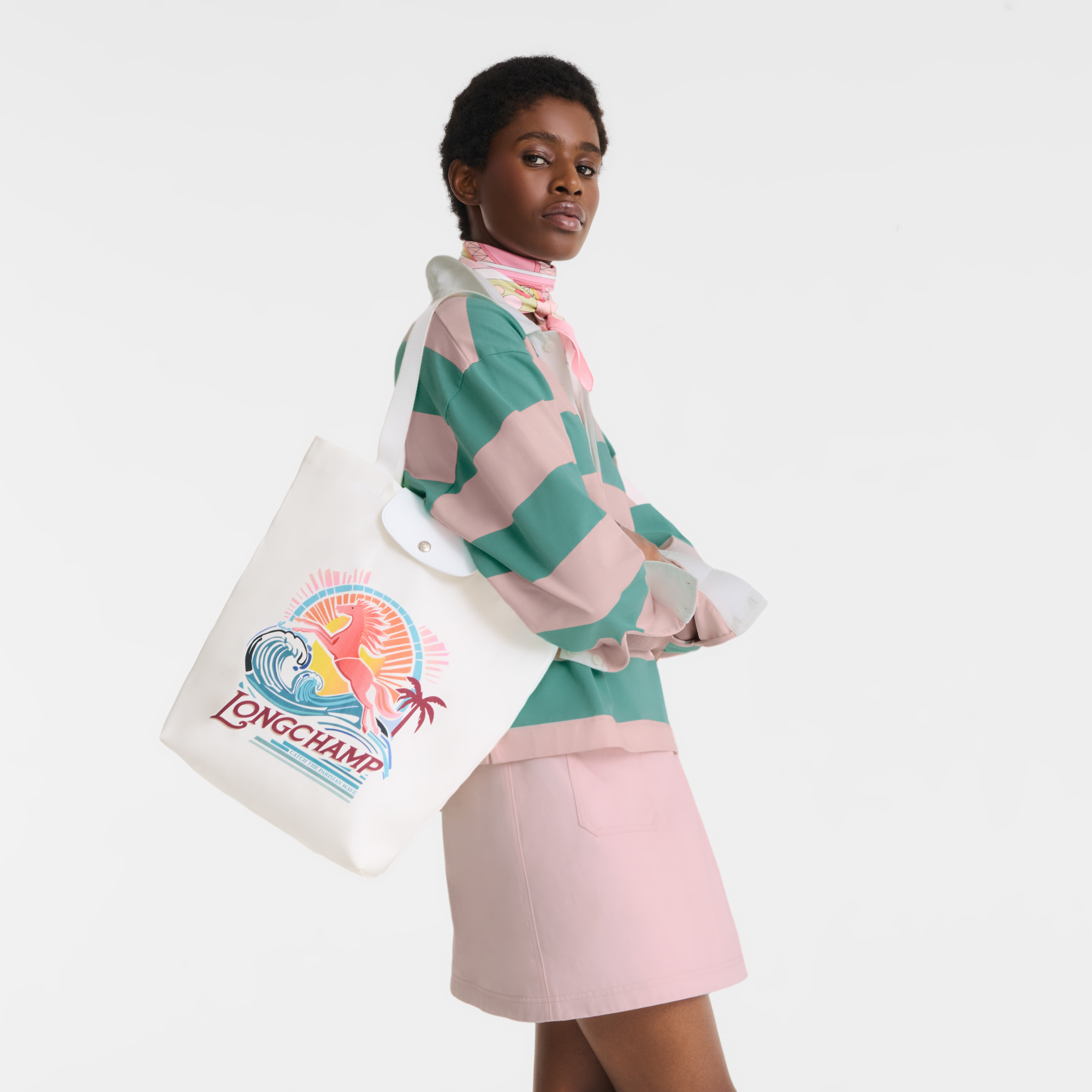 Longchamp Le Pliage Collection Tote bag Rainbow