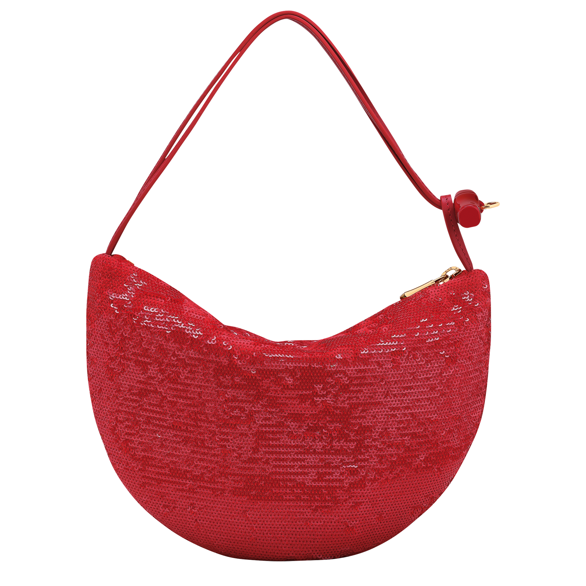 Longchamp Le Roseau Clutch Red