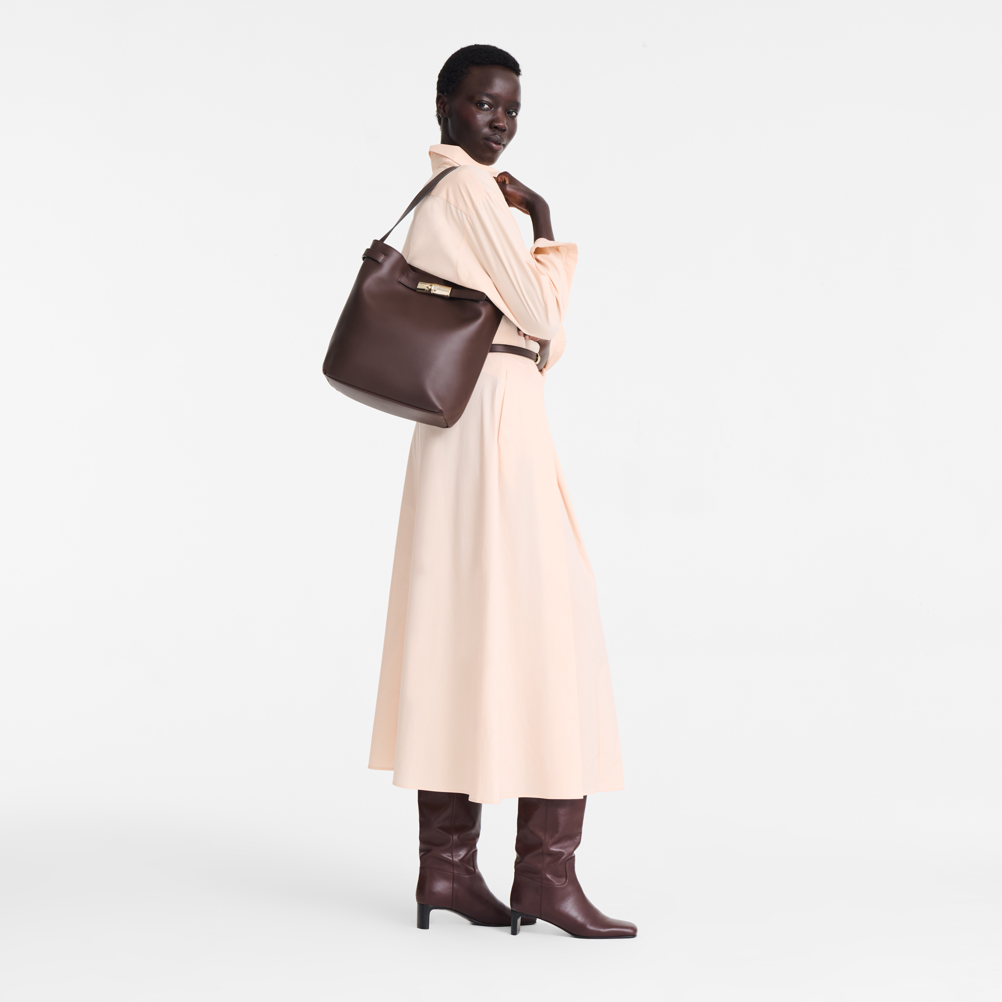 Longchamp Le Smart Shoulder bag Mocha