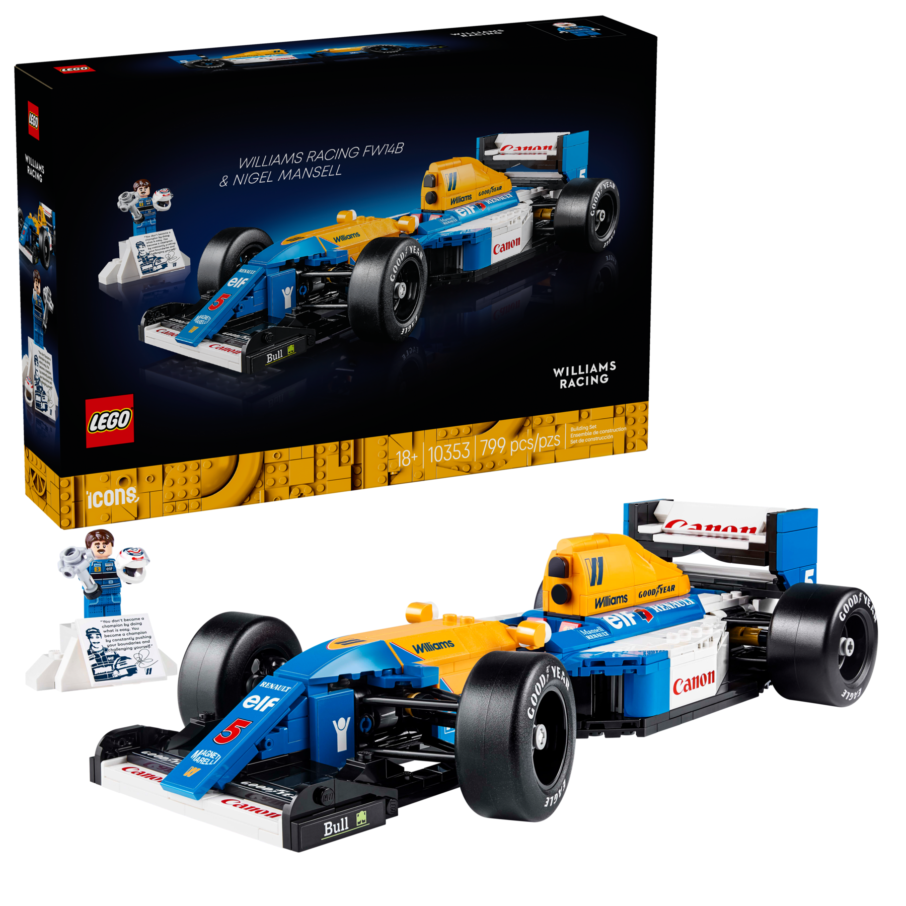 Lego Williams Racing FW14B  Nigel Mansell