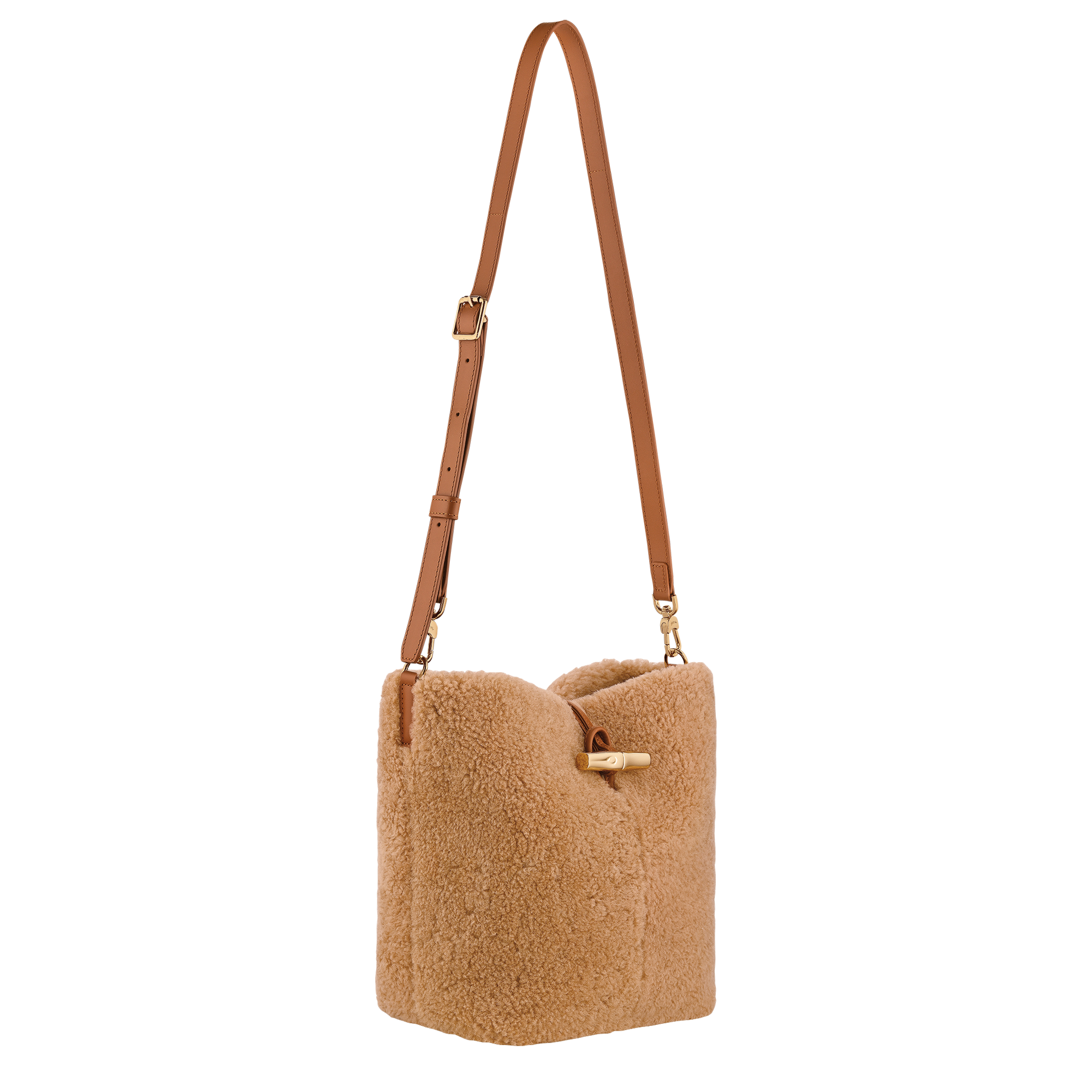 Longchamp Le Roseau Crossbody bag Camel