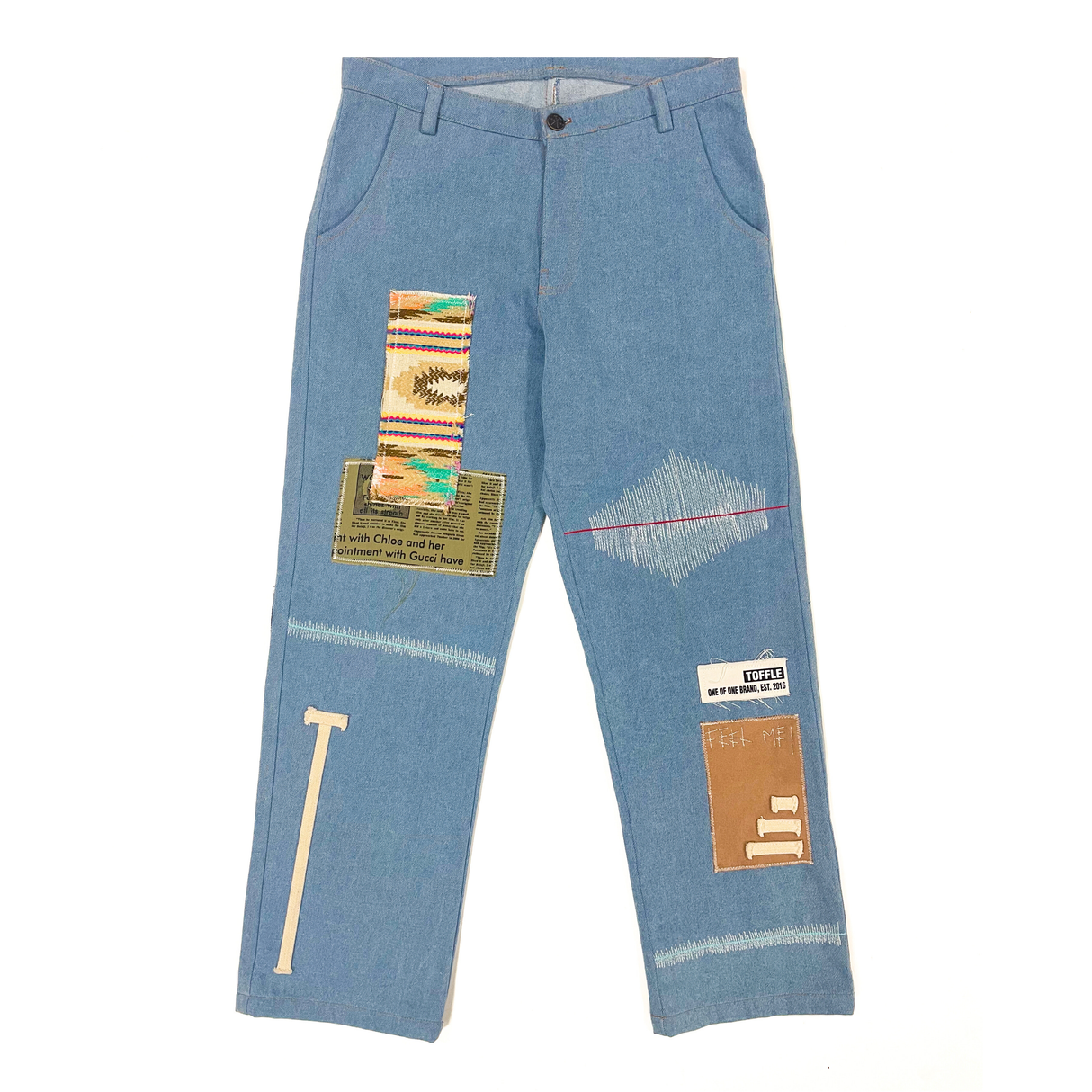 Earthtone Blue Jeans