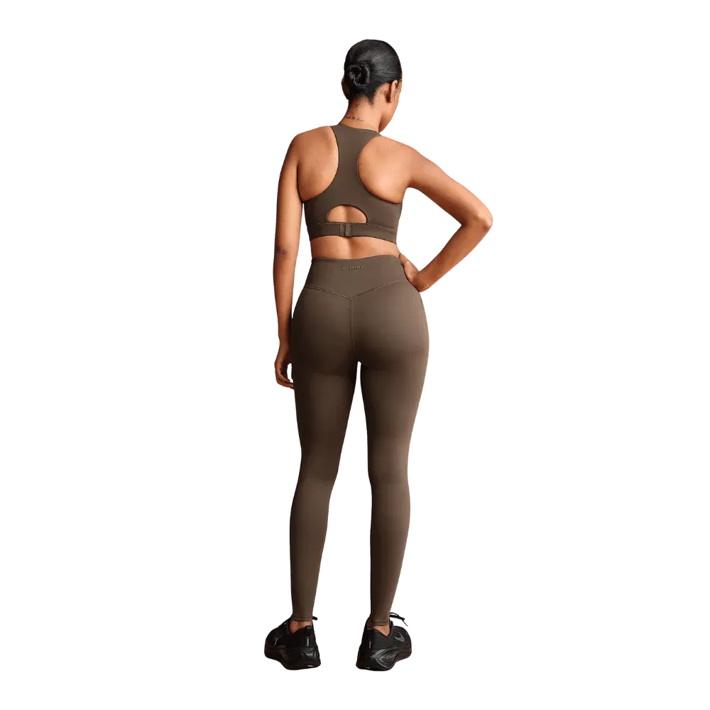 Nike X SkimsWomen's High-Neck Bra Dark Sepia